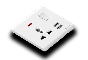 SHARM Switches & Sockets - White | Products | Perfect Lighting